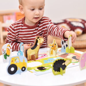 Farm educational puzzle for kids 2 and up - Figure it out Puzzle Farm 2+