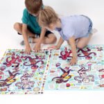 Large floor observation puzzle for kids 7+ and poster - Observation Puzzle My Body