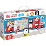 Shapes and colors learning puzzle - Make-a-Match Puzzle Fire Truck 2+