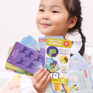 Peek-a-boo Riddles 4+ - fun and easy rhymed riddles book on a rivet