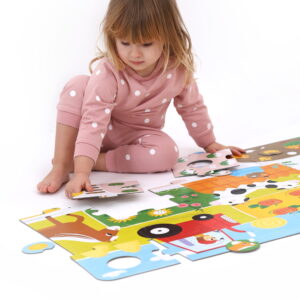 Suuuper Size Puzzle Farm Match Fun - farm floor toddler puzzle