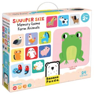 Suuuper Size Memory Game Farm Animals - farm memory matching game for toddlers