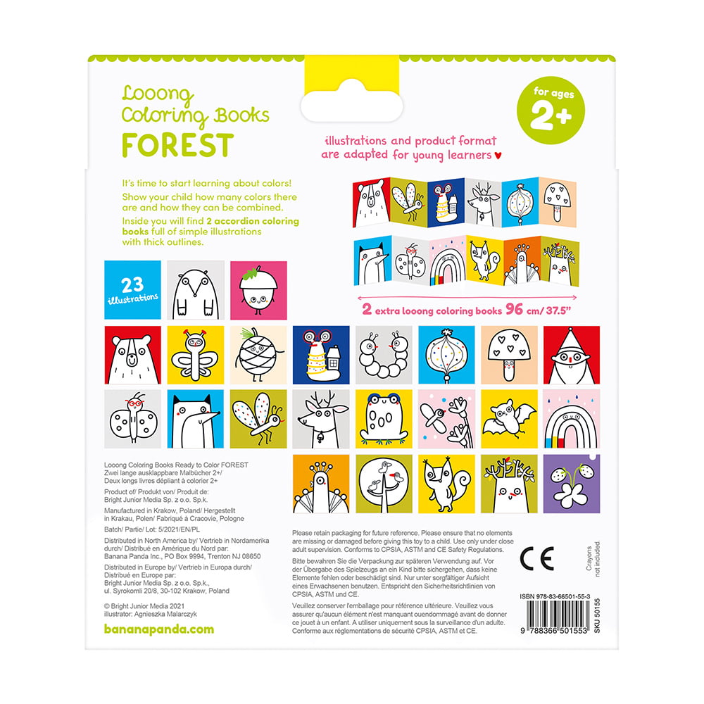 Looong Coloring Books - Ready to Color Forest