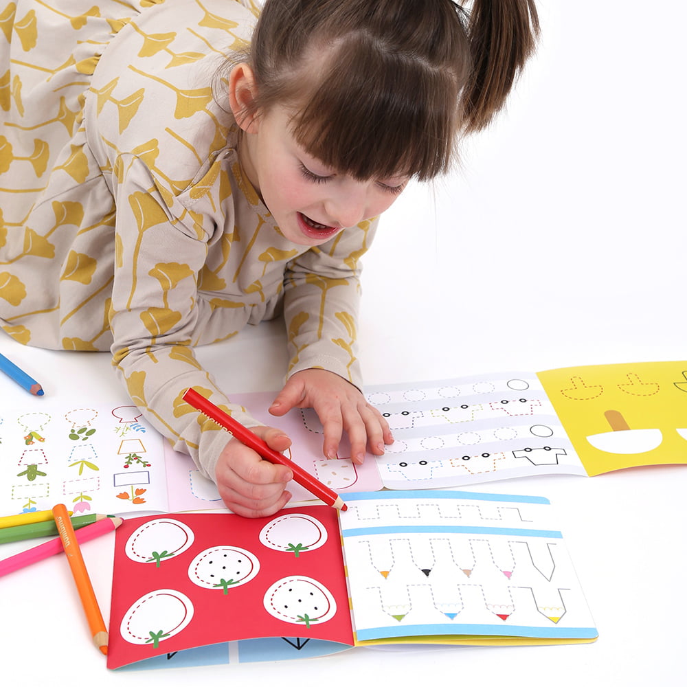 Looong Coloring Books Ready to Trace - Intermediate Lines