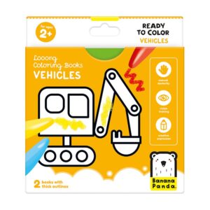 Looong Coloring Books - Ready to Color Vehicles