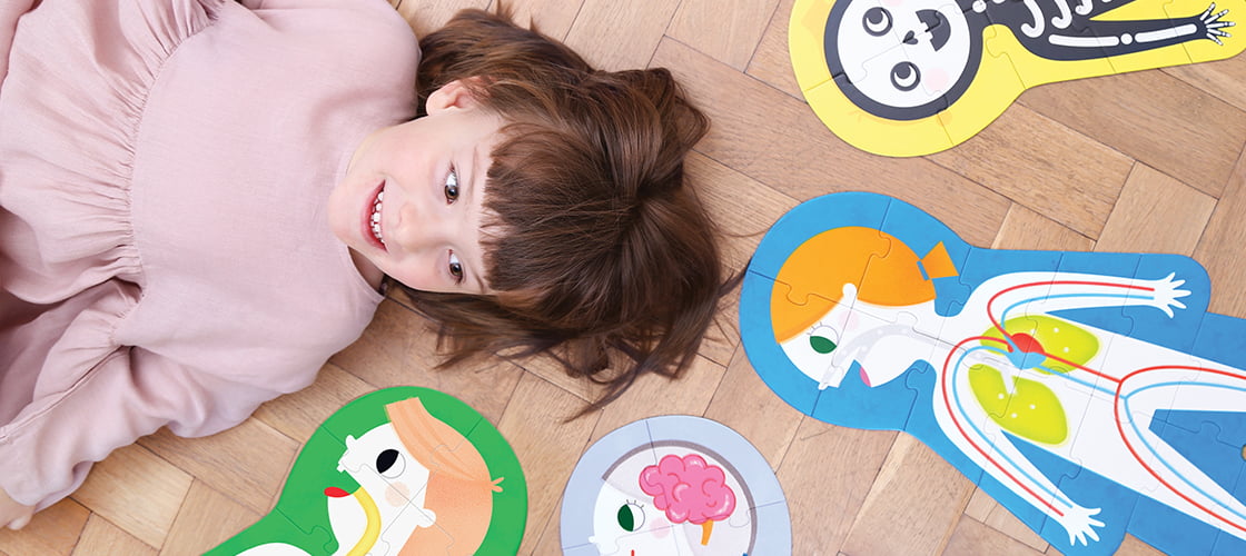 blog cover photo jumbo floor puzzle My body for toddlers