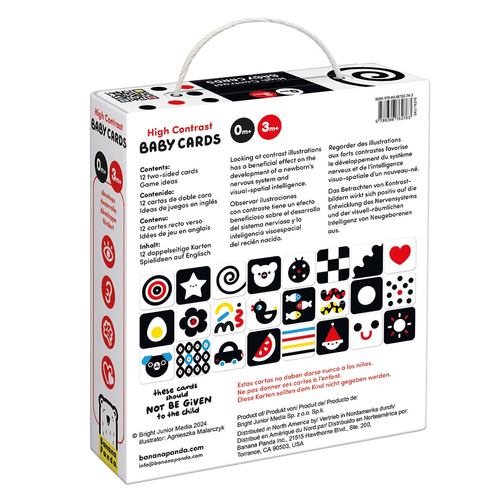 High Contrast Baby Cards 0m+ 3m+